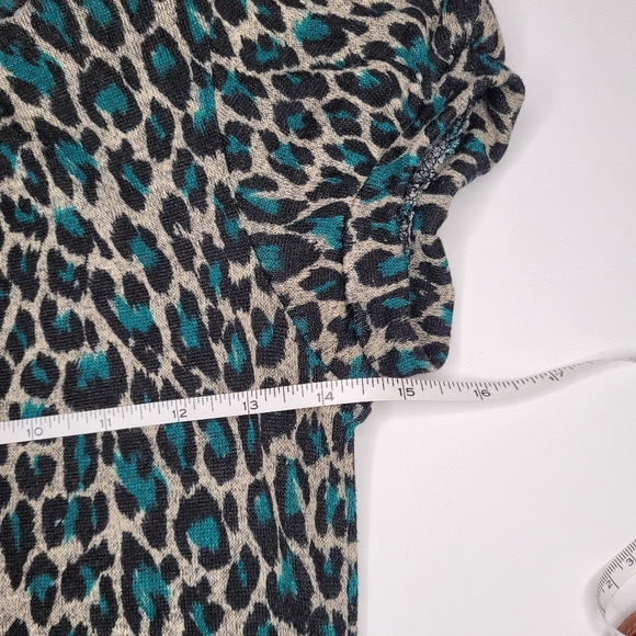 Emerald Green Leopard Print Mini Dress - Picture 9 of 9